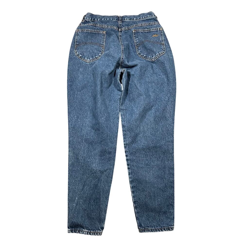 Vintage Chic High Waisted Mom Jeans 30x29 Made in USA 80s 90s Tapered Denim